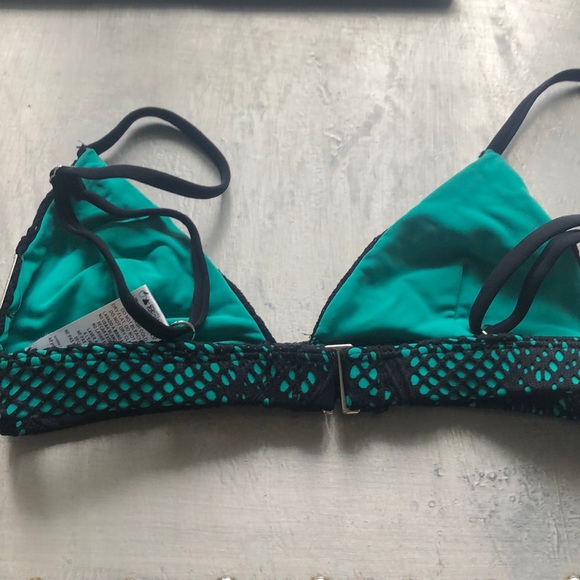 Mara Hoffman Mesh Triangle Bikini Top - Picture 3 of 5